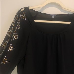 Split-Sleeve Sparkle Top